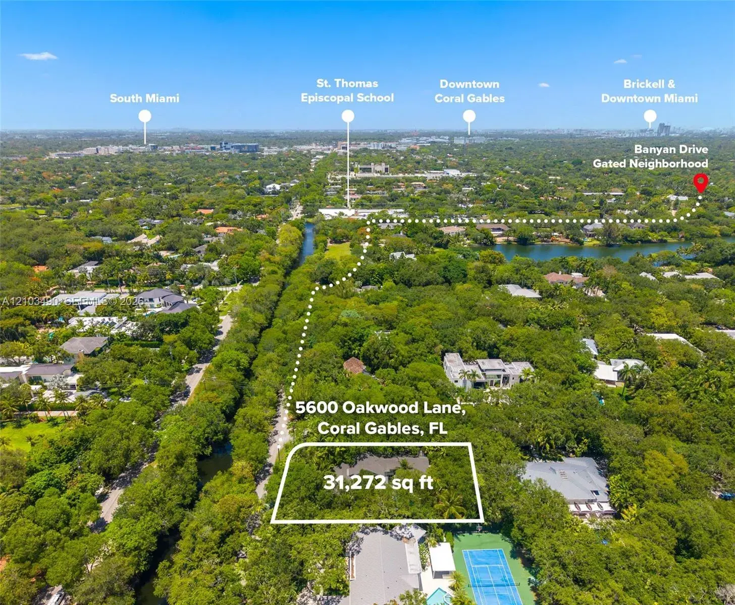 4 bedroom 3 bath Residential for sale at 5600 Oakwood Ln, Coral Gables FL 33156