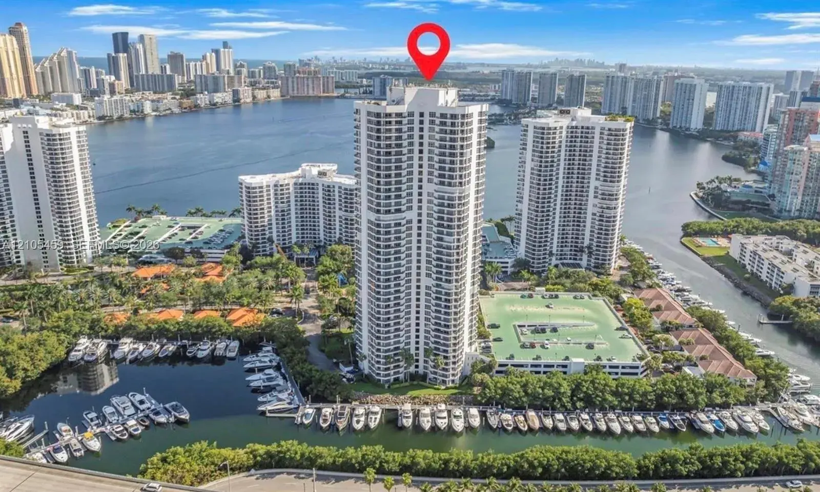 2 bedroom 2 bath Residential Lease for rent at 3500 Mystic Pointe Dr # 3406, Aventura FL 33180