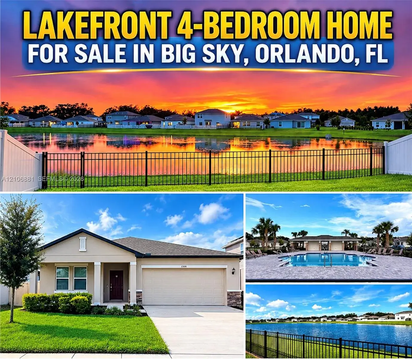 4 bedroom 3 bath Residential for sale at 1306 AXEL GRAESON AVE, Kissimmee FL 34744