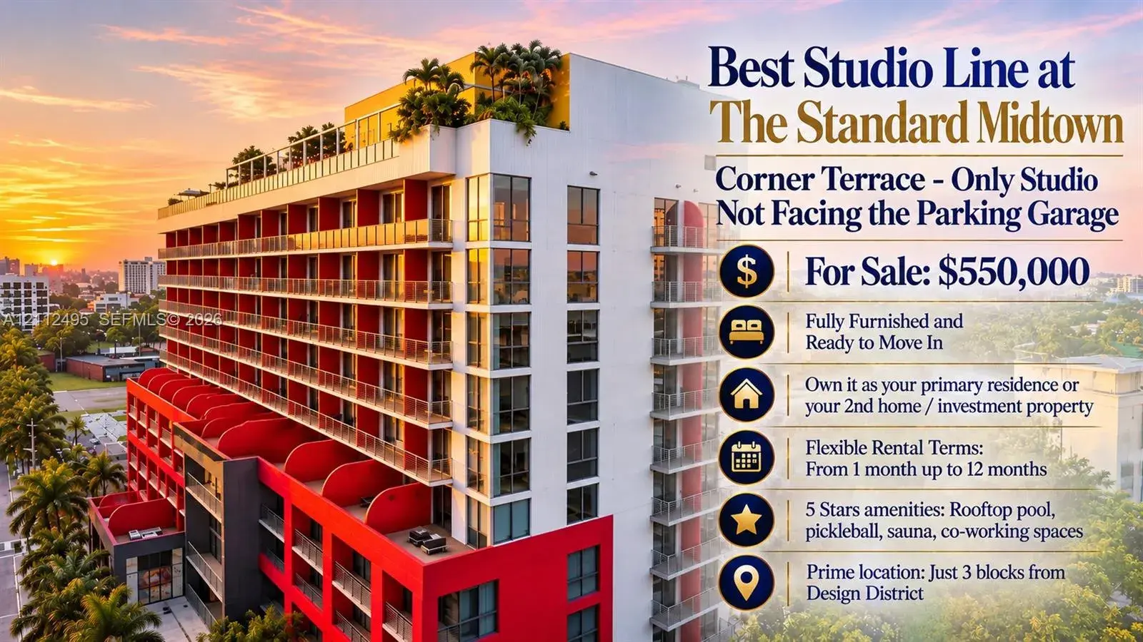 1 bedroom 1 bath Residential for sale at 90 NE 32nd St # 613, Miami FL 33137
