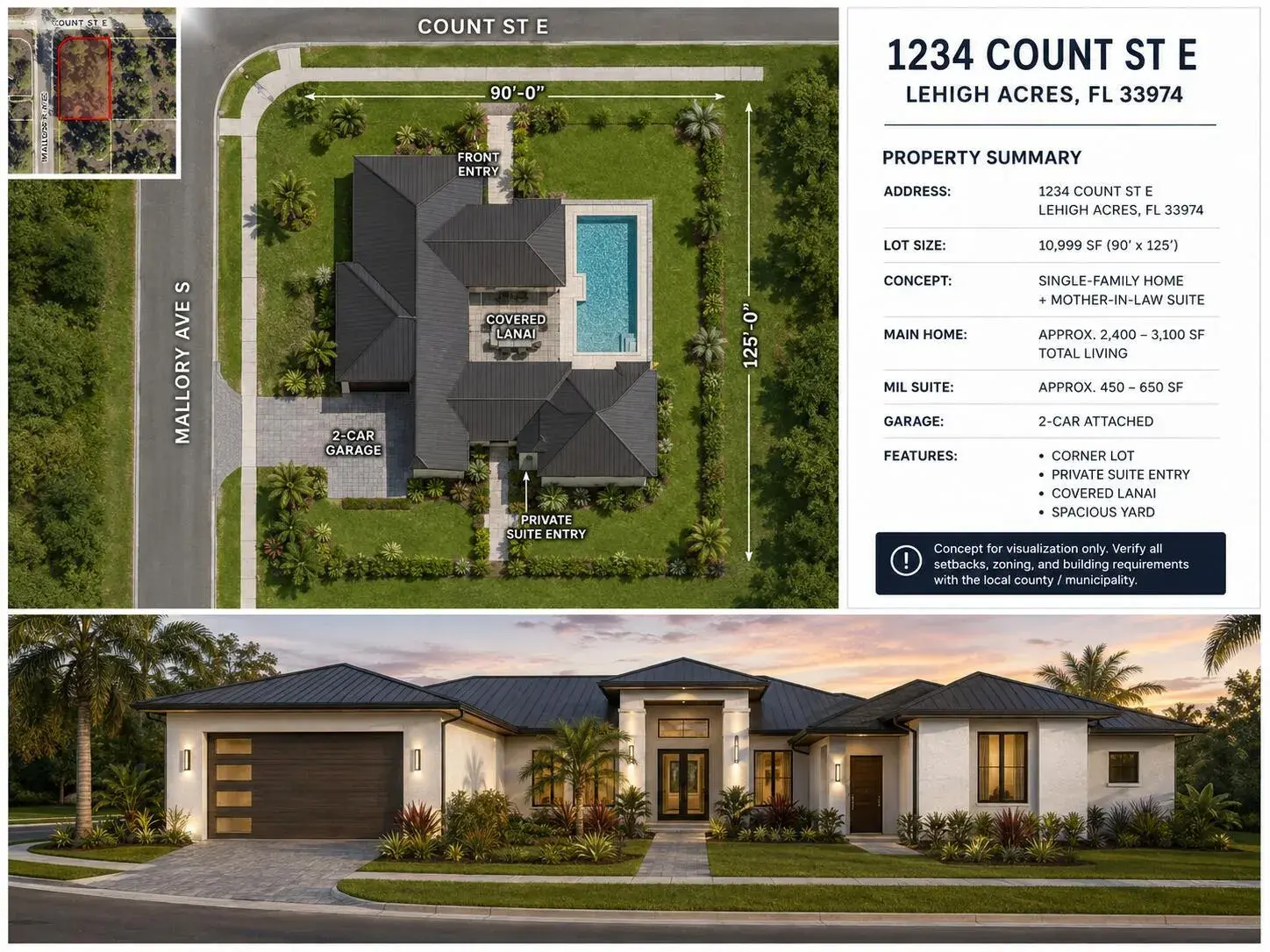 1234 COUNT Street E, Lehigh Acres FL 33974