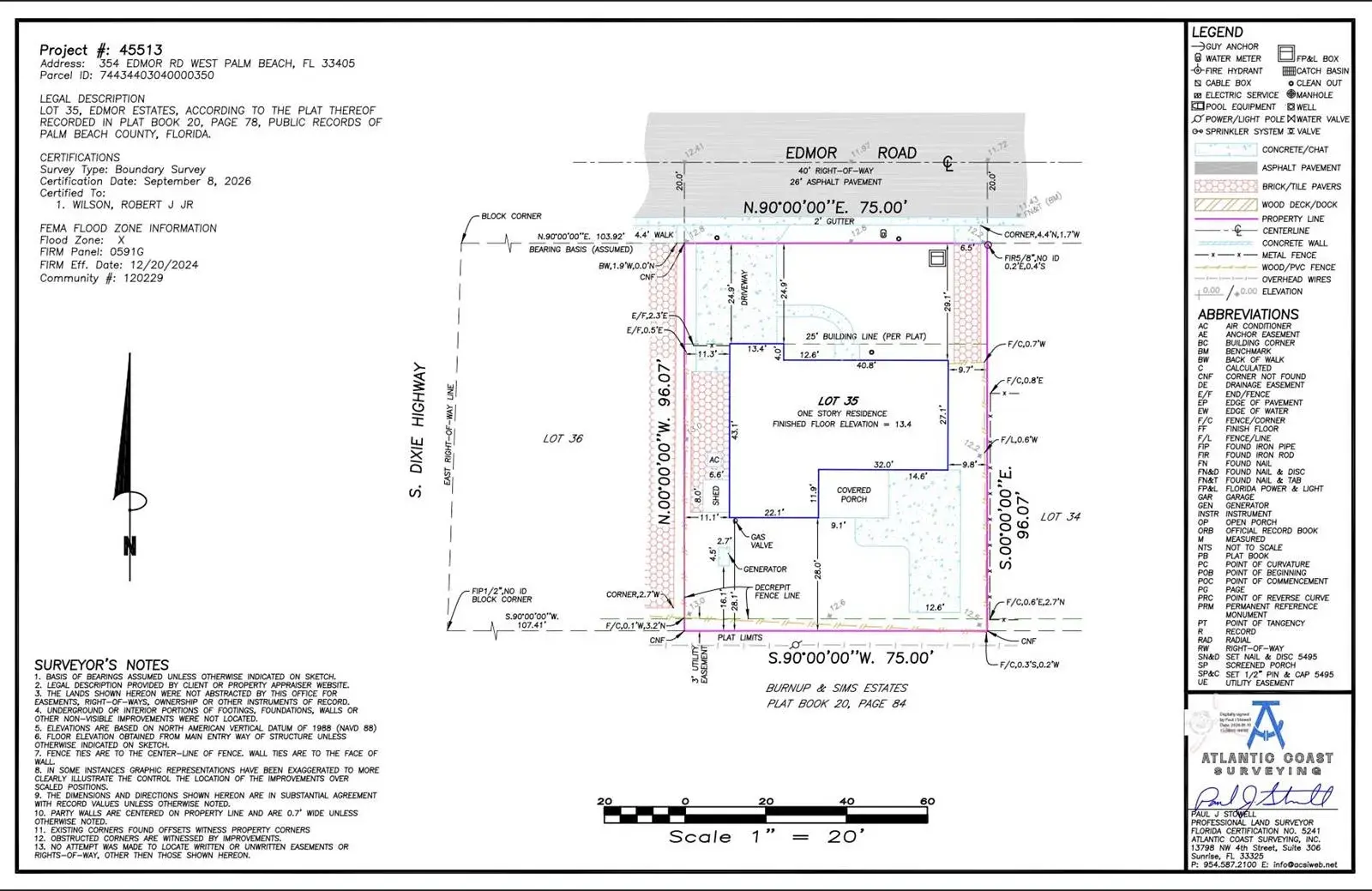 2 bedroom 2 bath Residential for sale at 354 EDMOR Road, West Palm Beach FL 33405