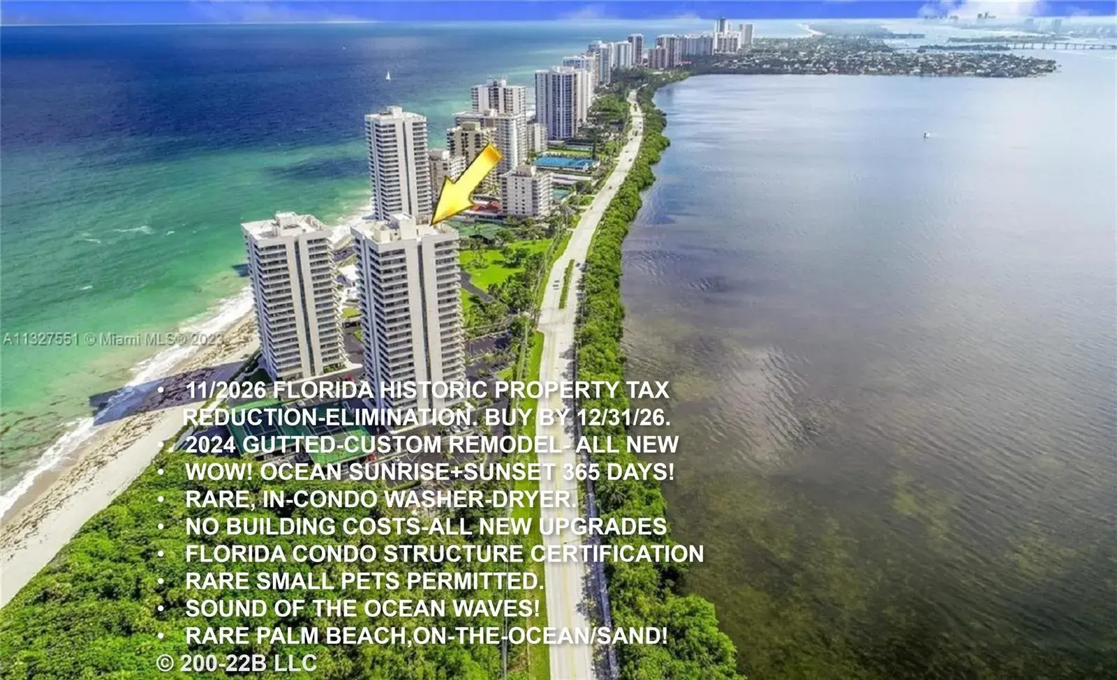 2 bedroom 2 bath Residential for sale at 5550 N Ocean Drive # 22b, Singer Island FL 33404