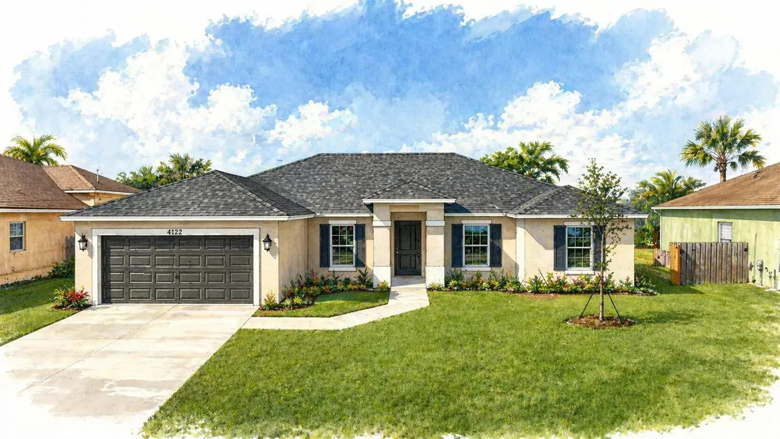 4 bedroom 3 bath Residential for sale at 4122 SW Baird Street, Port St. Lucie FL 34953