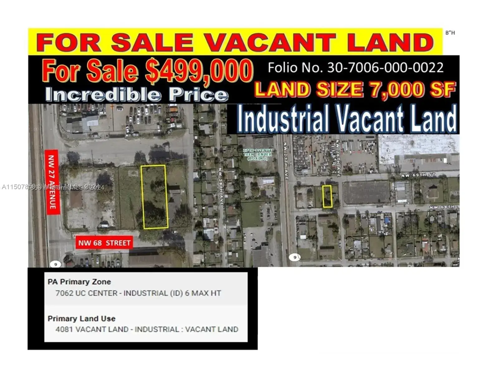 LAND NW 27 AVE AND NW 68 STREET, Miami FL 33147
