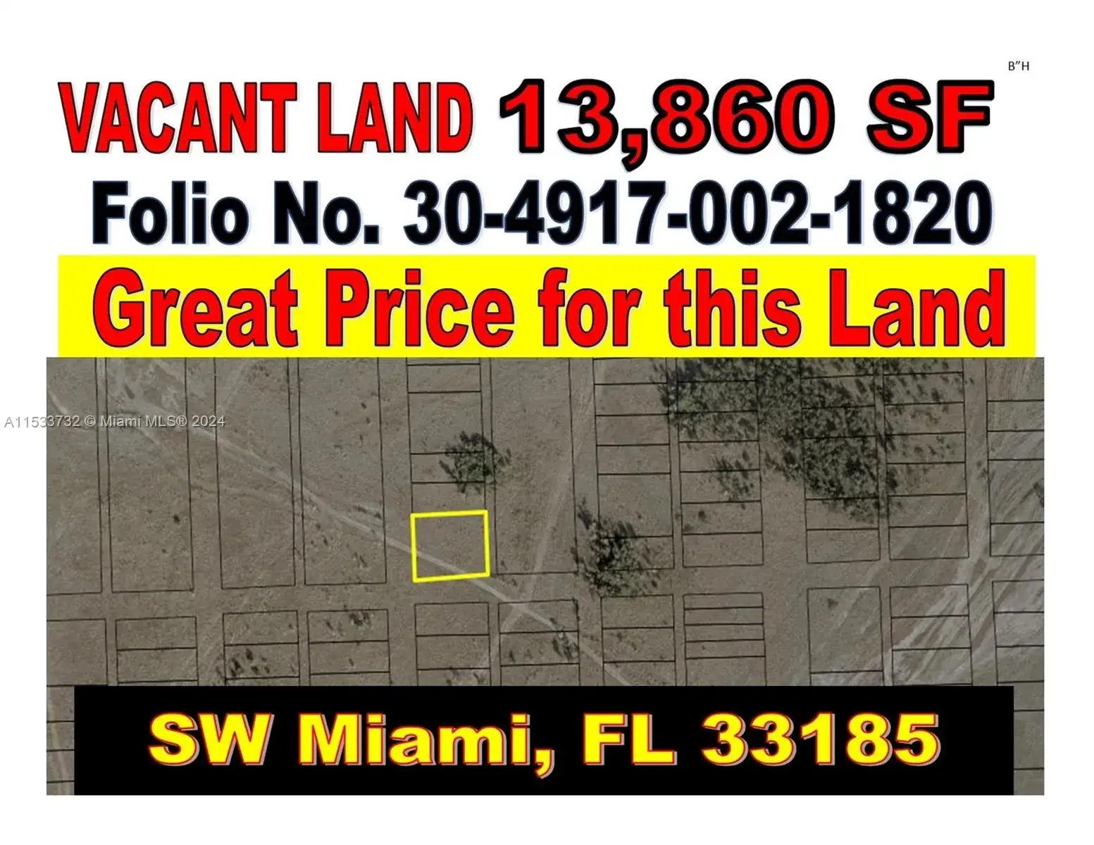 LAND SOUTH OF SW 157 AVENUE HOMESTEAD, Miami FL 33185