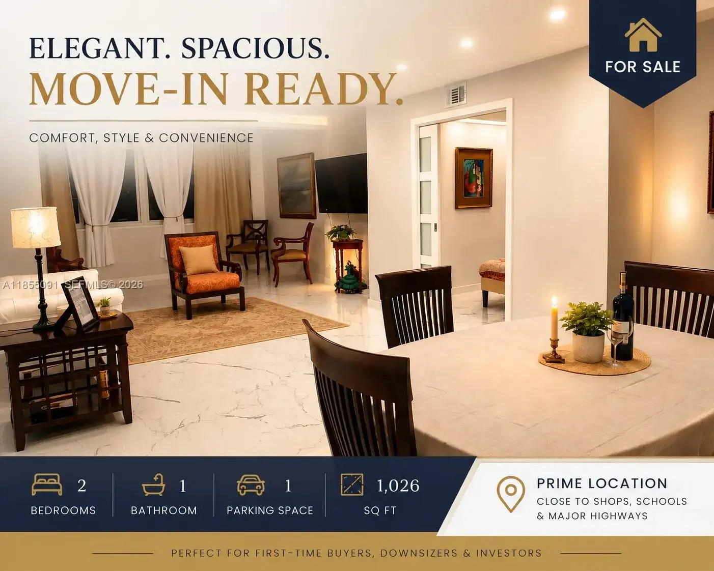2 bedroom 1 bath Residential for sale at 5005 Collins Ave # 822, Miami Beach FL 33140