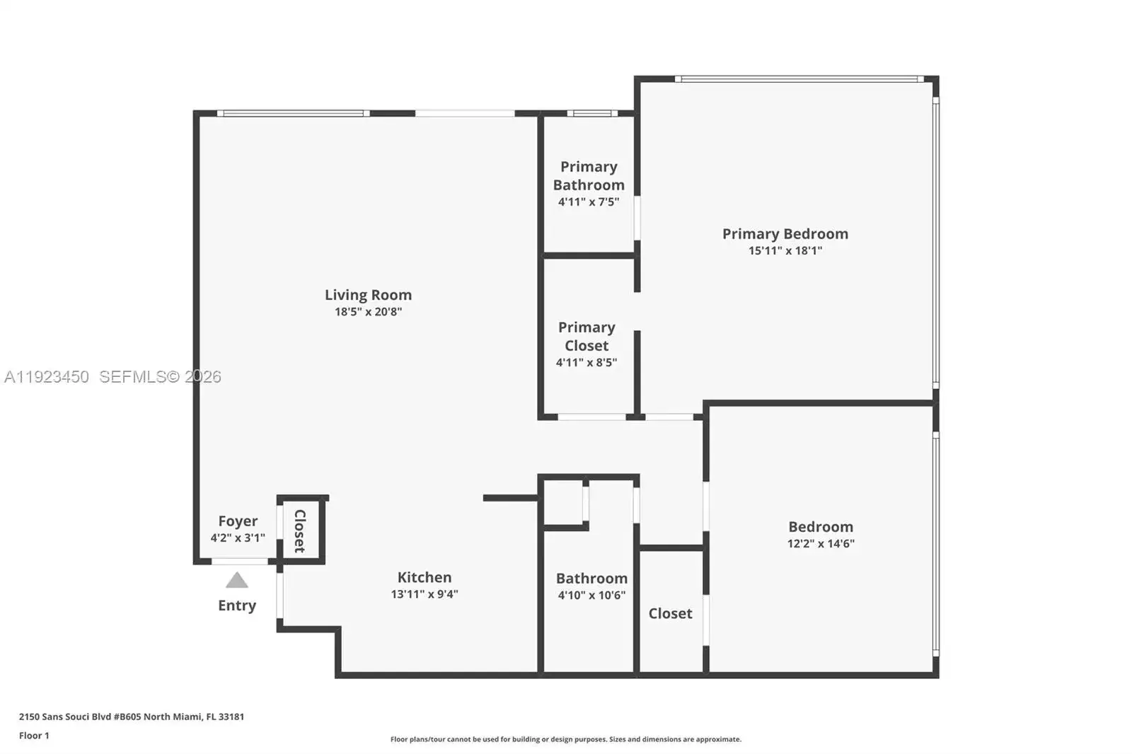2150 Sans Souci Blvd # B605, North Miami FL 33181 photo 5
