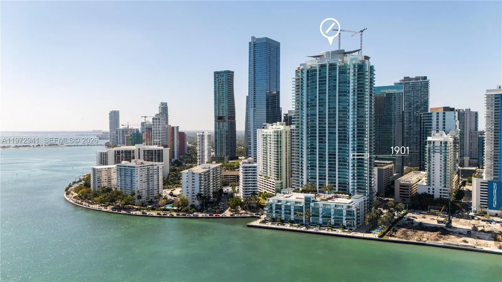 2 bedroom 2 bath Residential for sale at 1331 Brickell Bay Dr # 1901, Miami FL 33131
