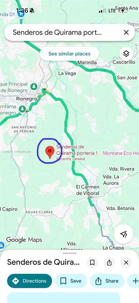 VIA CARMEN VIBORAl lote17 Carmen de Viboral a 4 minutos del parque, Other Country - Not In USA FL 000