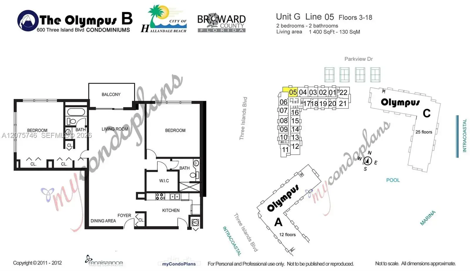600 Three Islands Blvd # 305, Hallandale Beach FL 33009