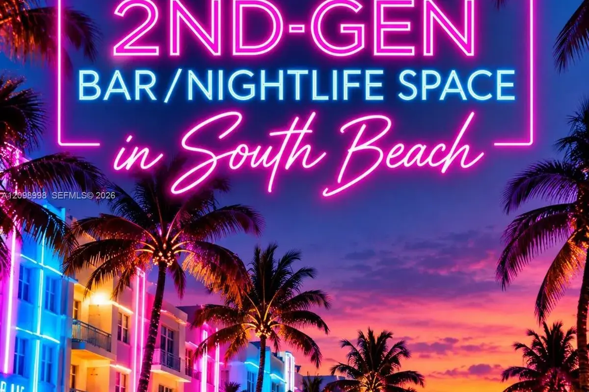2nd-Generation Bar/Nightlife Space in South Beach, South Miami FL 33139