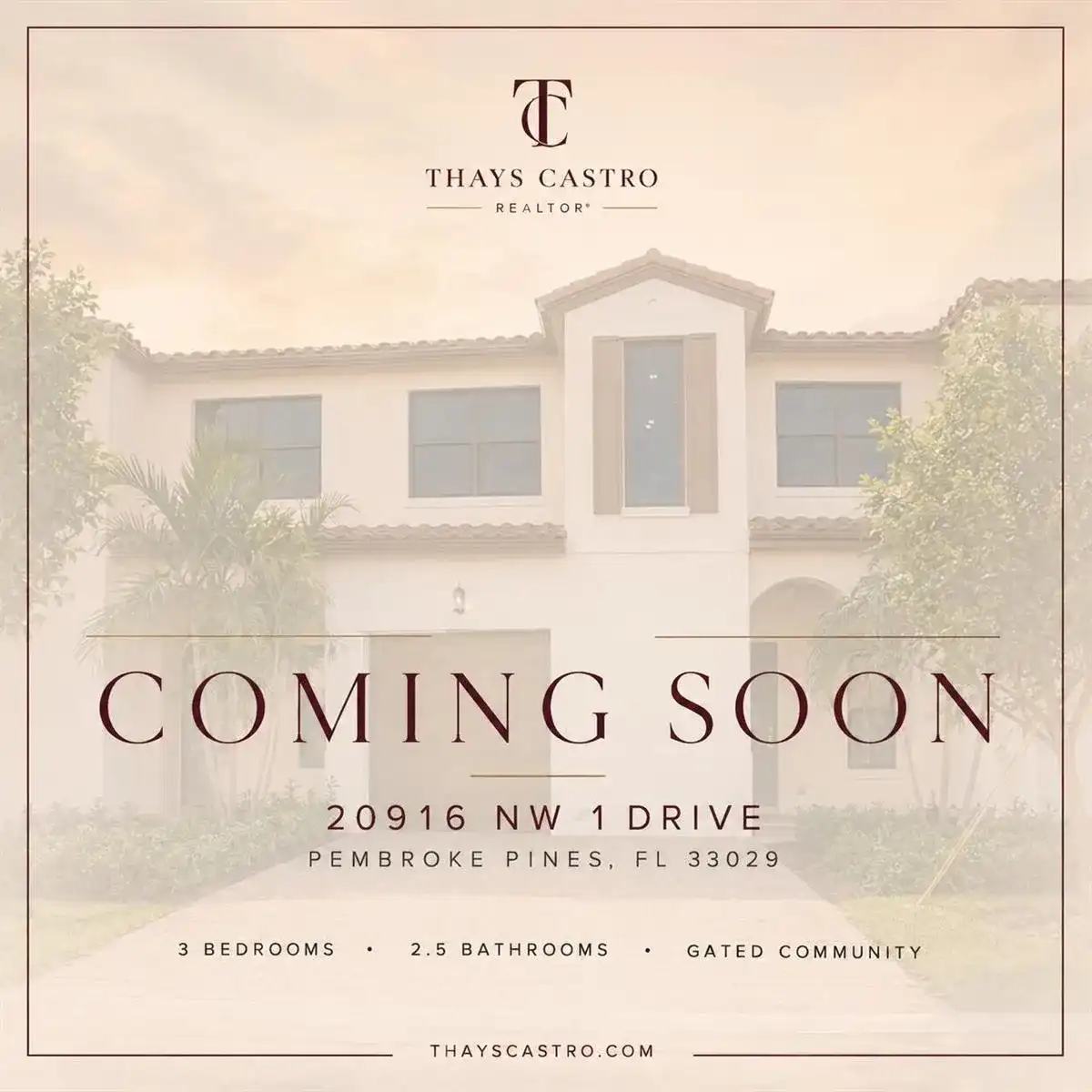 20916 NW 1ST Drive, Pembroke Pines FL 33029