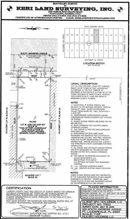 625 S ANDREWS Avenue, Fort Lauderdale FL 33301