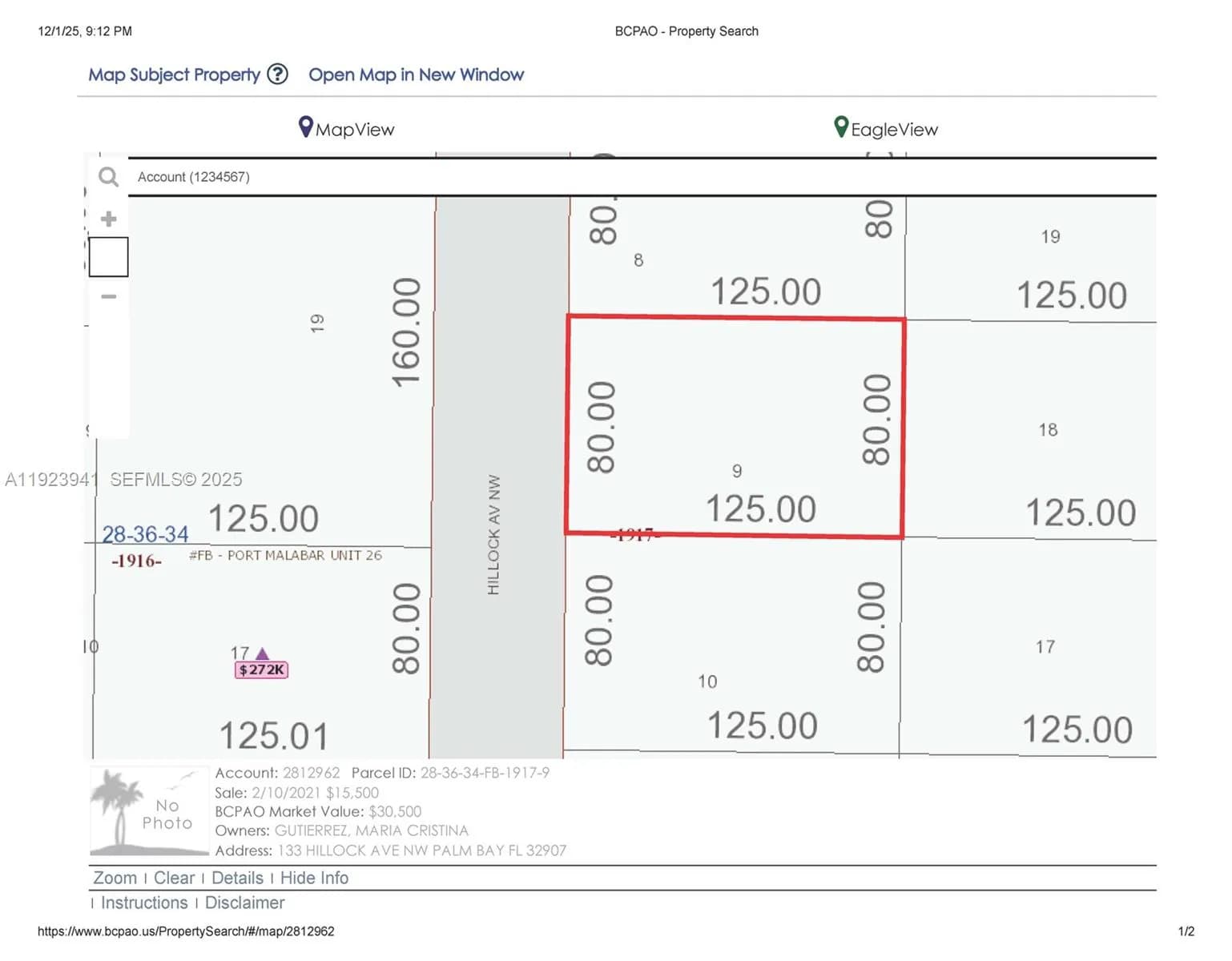 133 Hillcock Ave NW, Palm Bay FL 32907