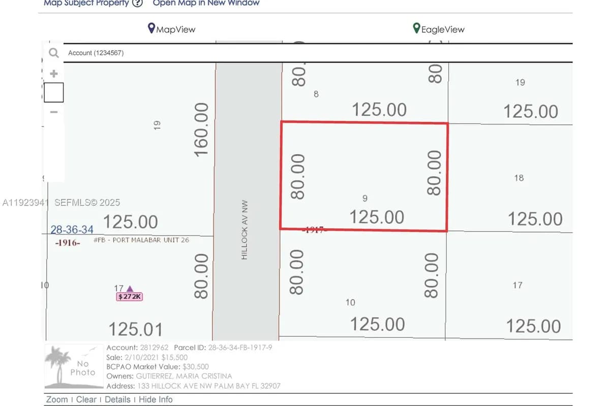 133 Hillcock Ave NW, Palm Bay FL 32907