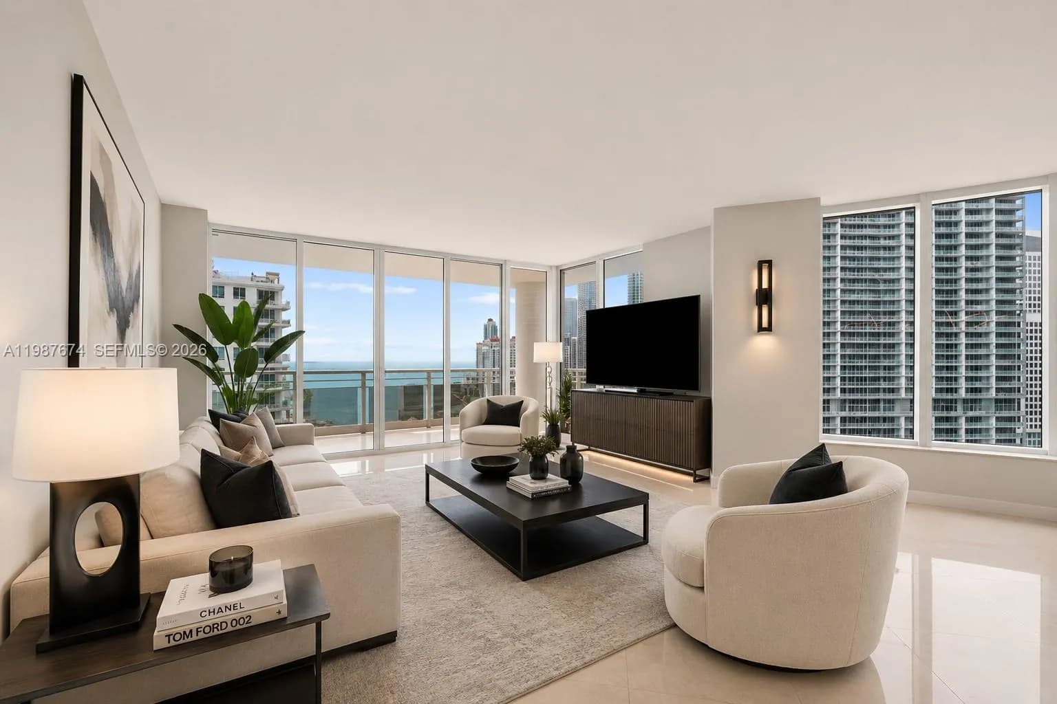 3 bedroom 3 bath for sale at 901 Brickell Key Blvd # 2804, Miami FL 33131