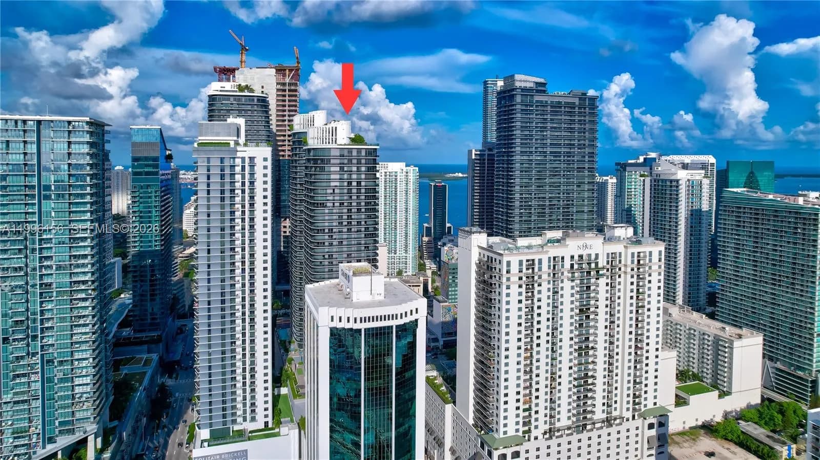 1 bedroom 2 bath for sale at 55 SW 9th # 2804, Miami FL 33130