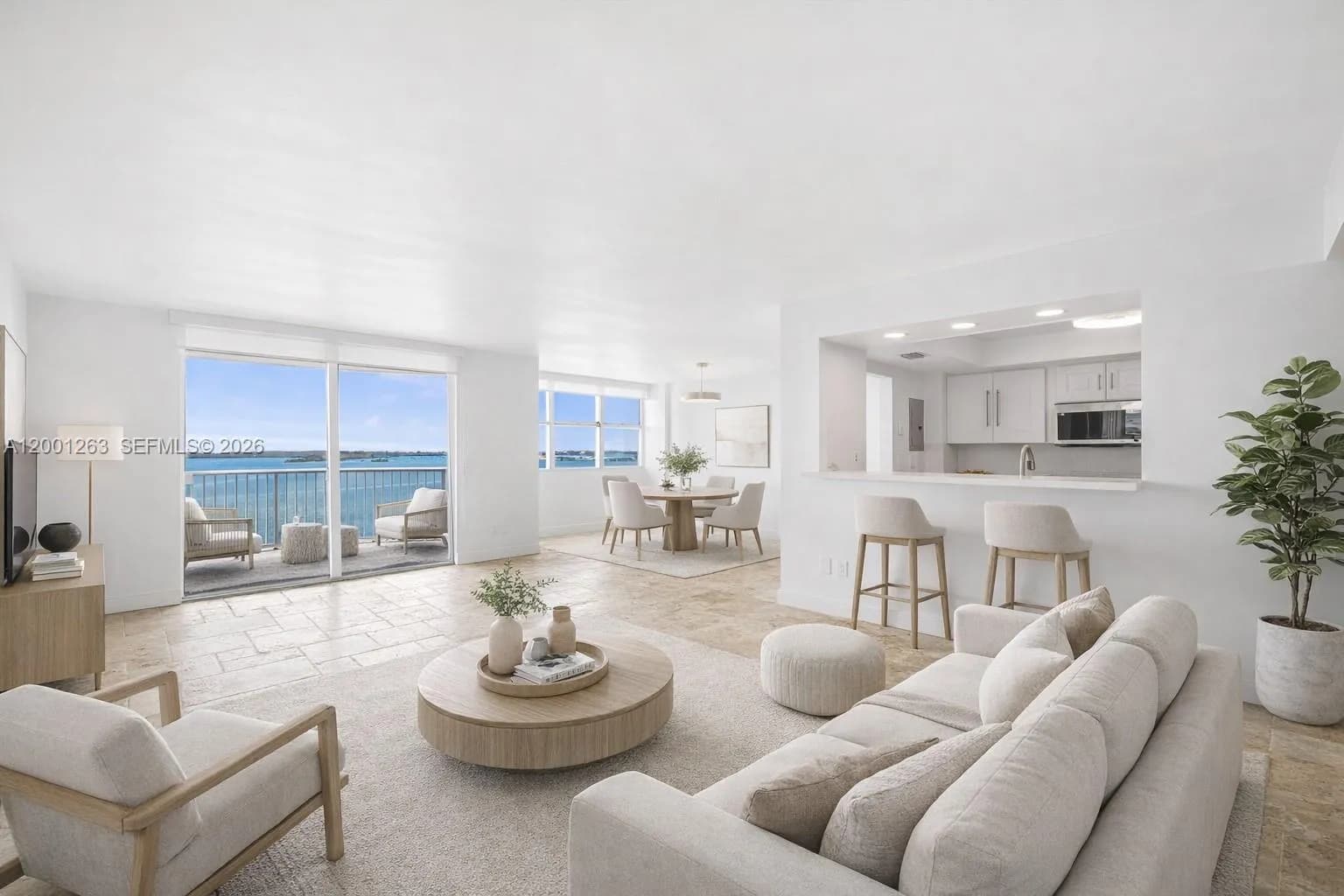 3 bedroom 2 bath for sale at 1420 Brickell Bay Dr # 1401A, Miami FL 33131
