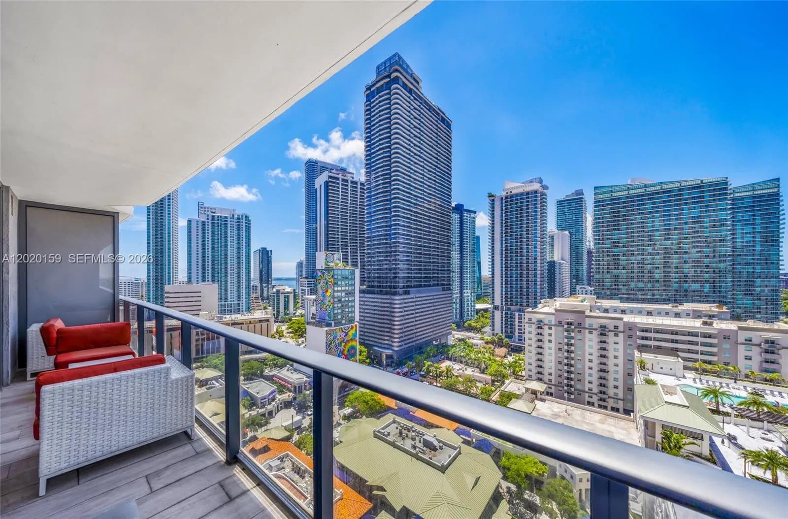 1 bedroom 2 bath for sale at 55 SW 9th St # 1804, Miami FL 33130