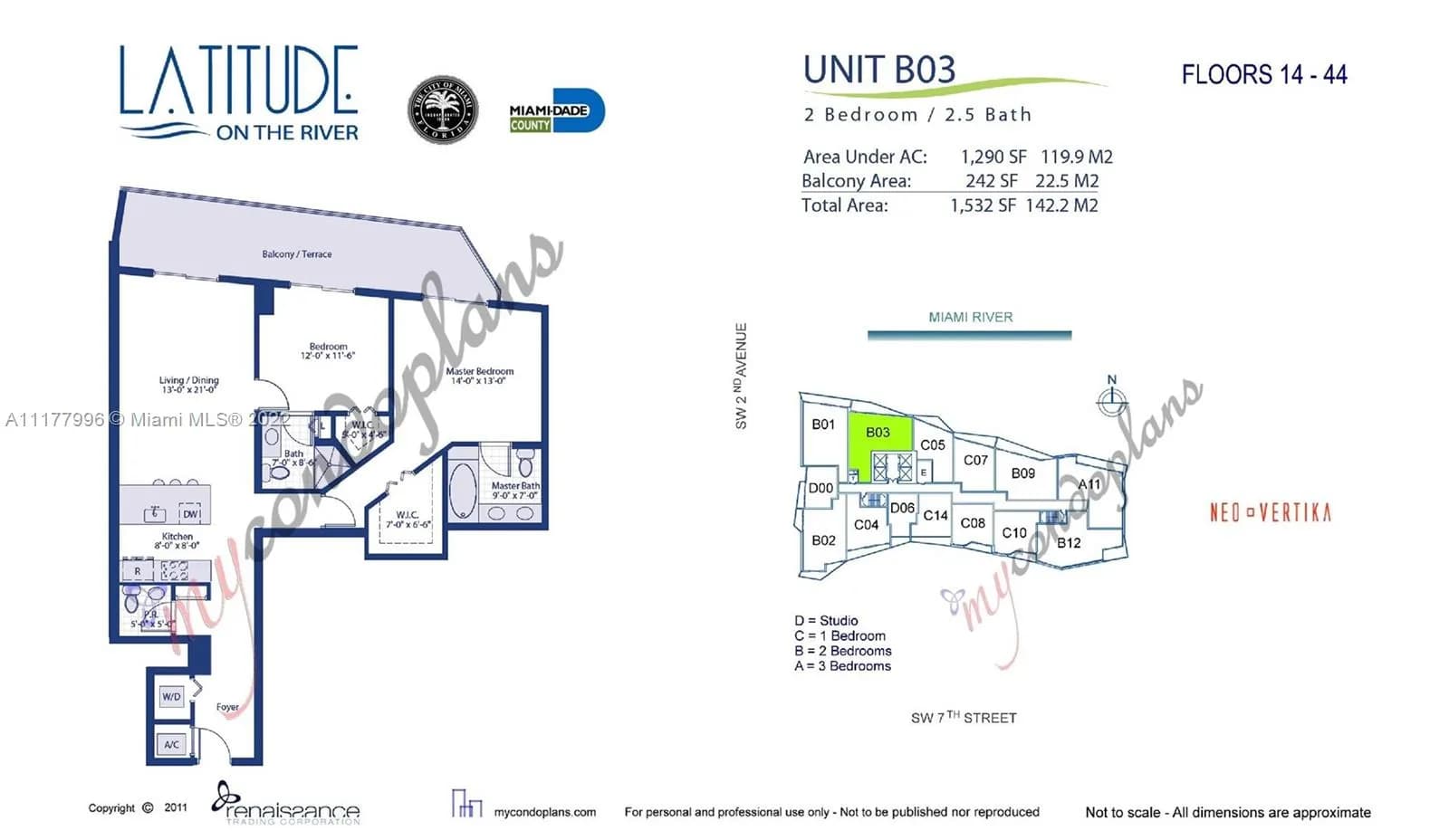 185 SW 7th St # 3503, Miami FL 33130