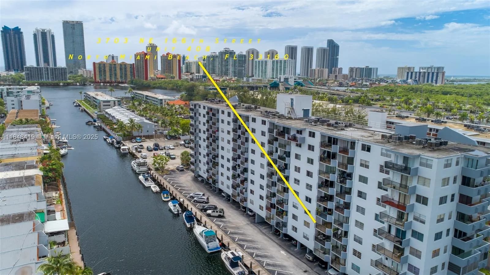 2 bedroom 2 bath for sale at 3703 NE 166th St # 408, North Miami Beach FL 33160
