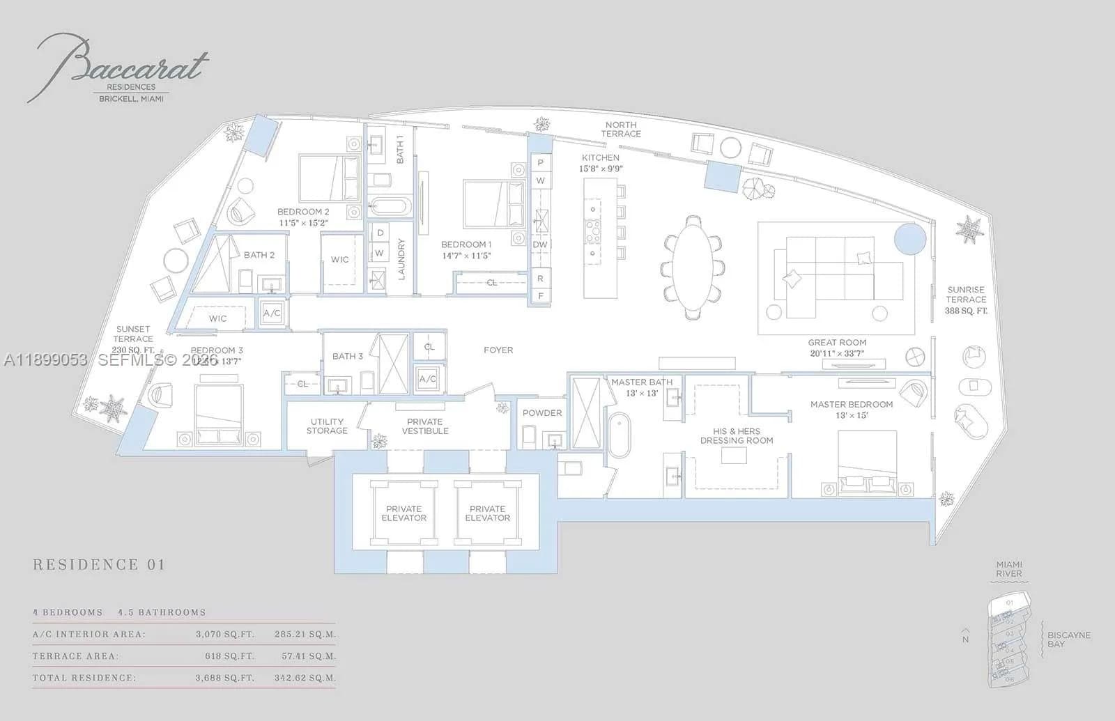 99 SE 5th street # 4301, Miami FL 33131