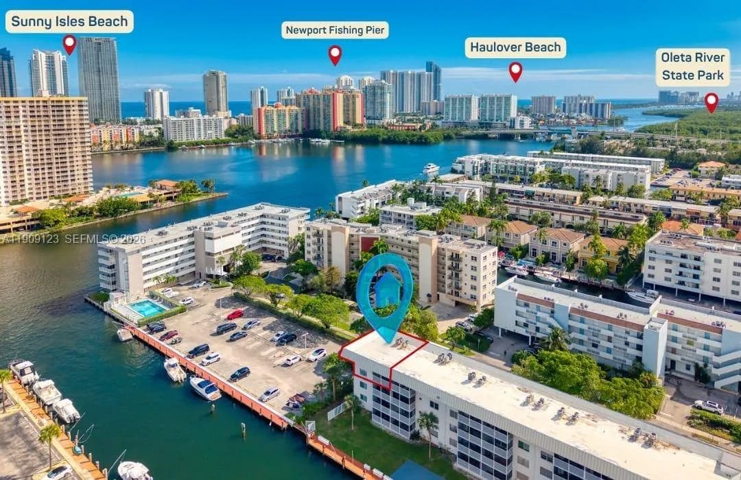 2 bedroom 2 bath for sale at 3849 NE 169th St # 412, North Miami Beach FL 33160