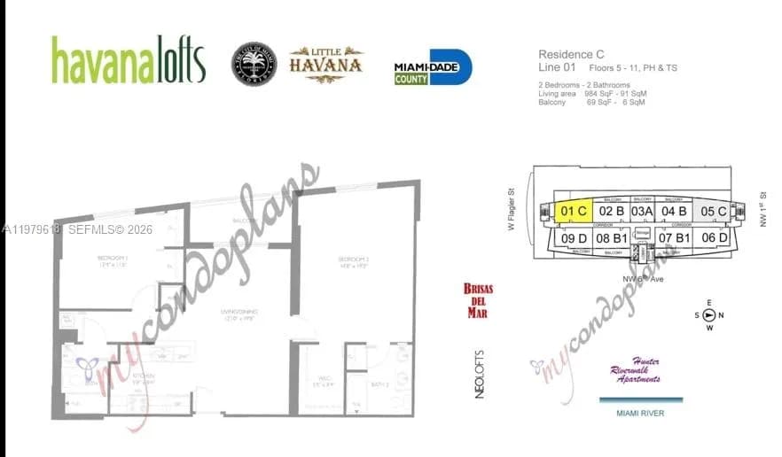 36 NW 6th Ave # 801, Miami FL 33128