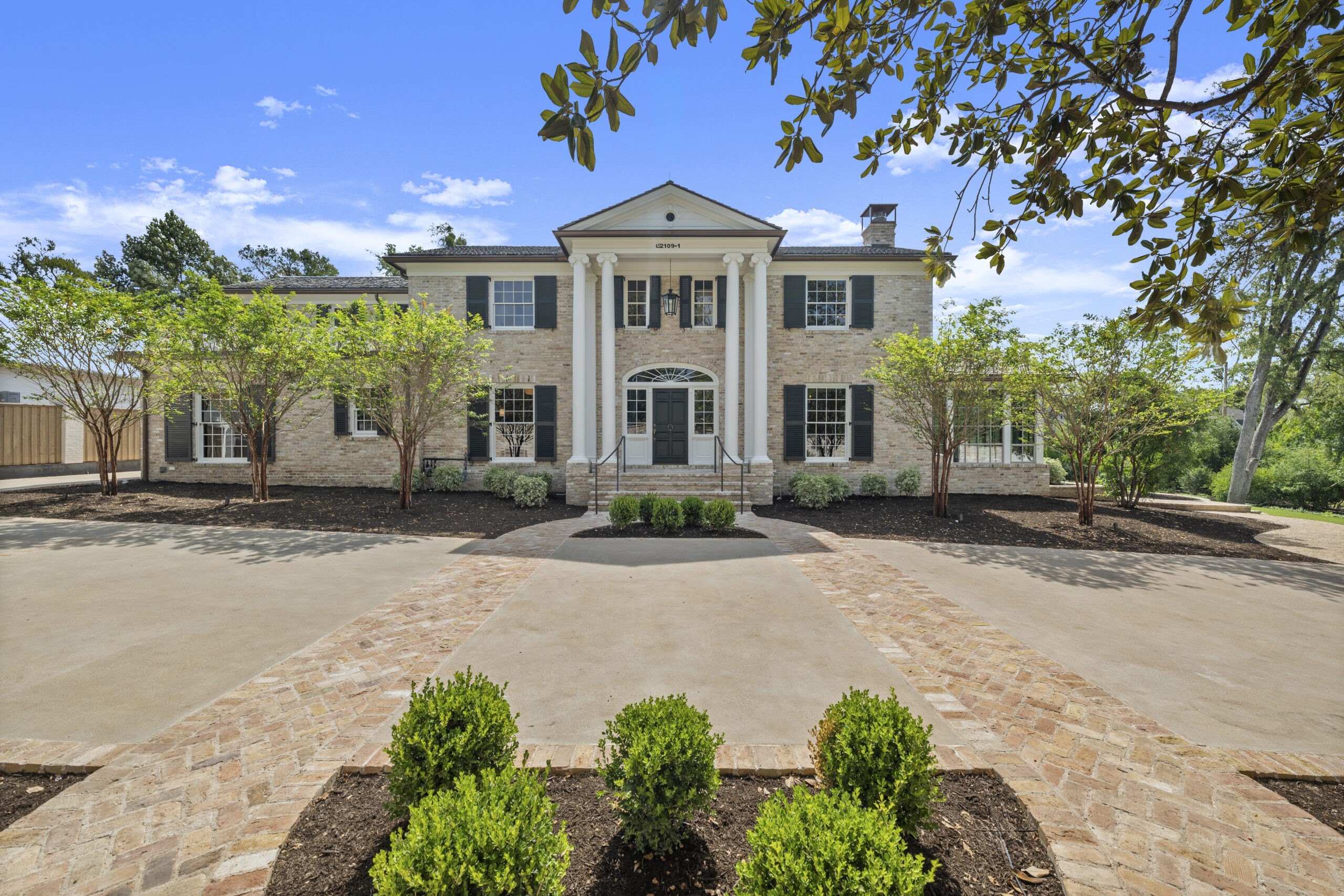 Exterior of Emma Stone's Austin Mansion