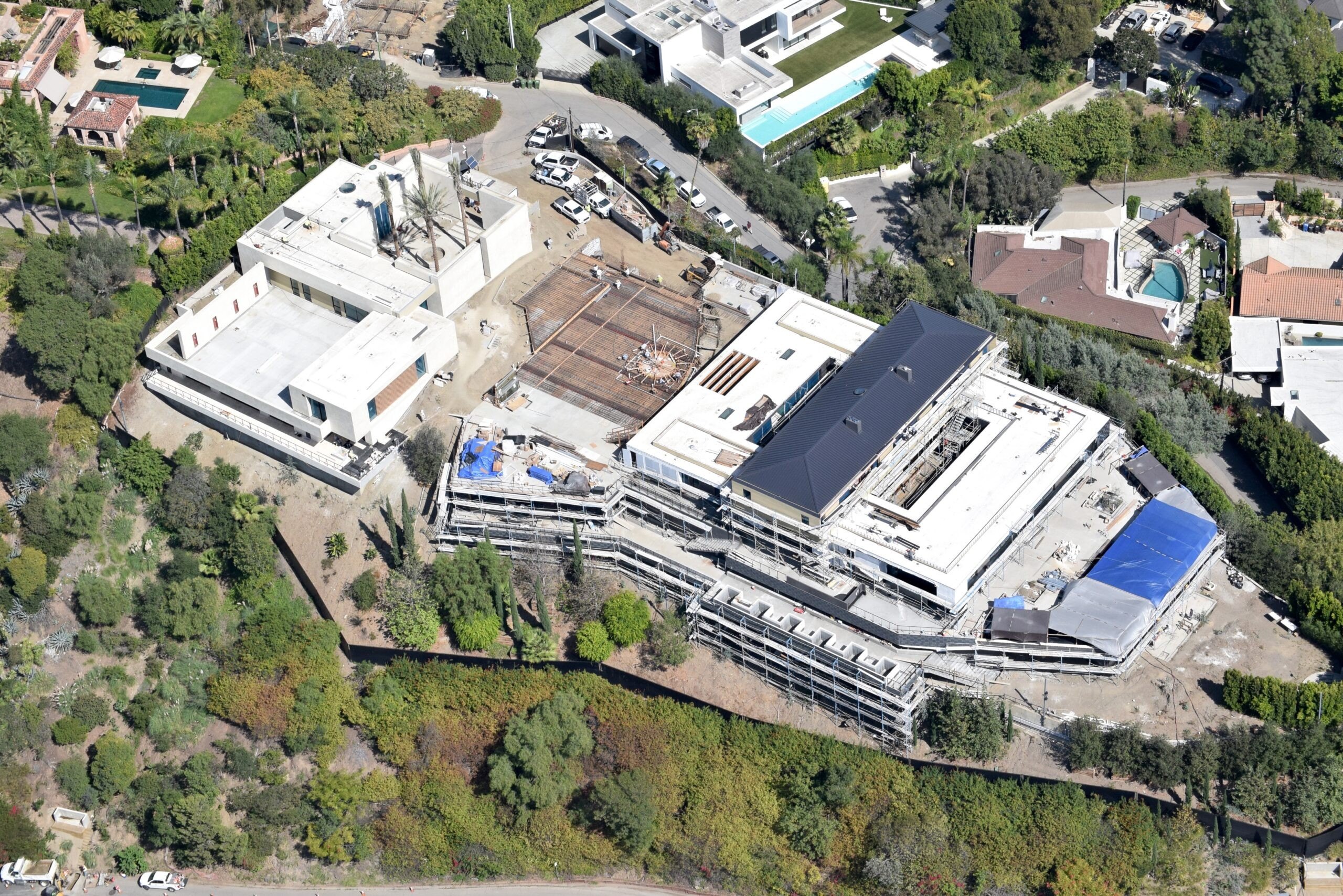 Mega mansion being built by LeBron James in Bel-Air, California