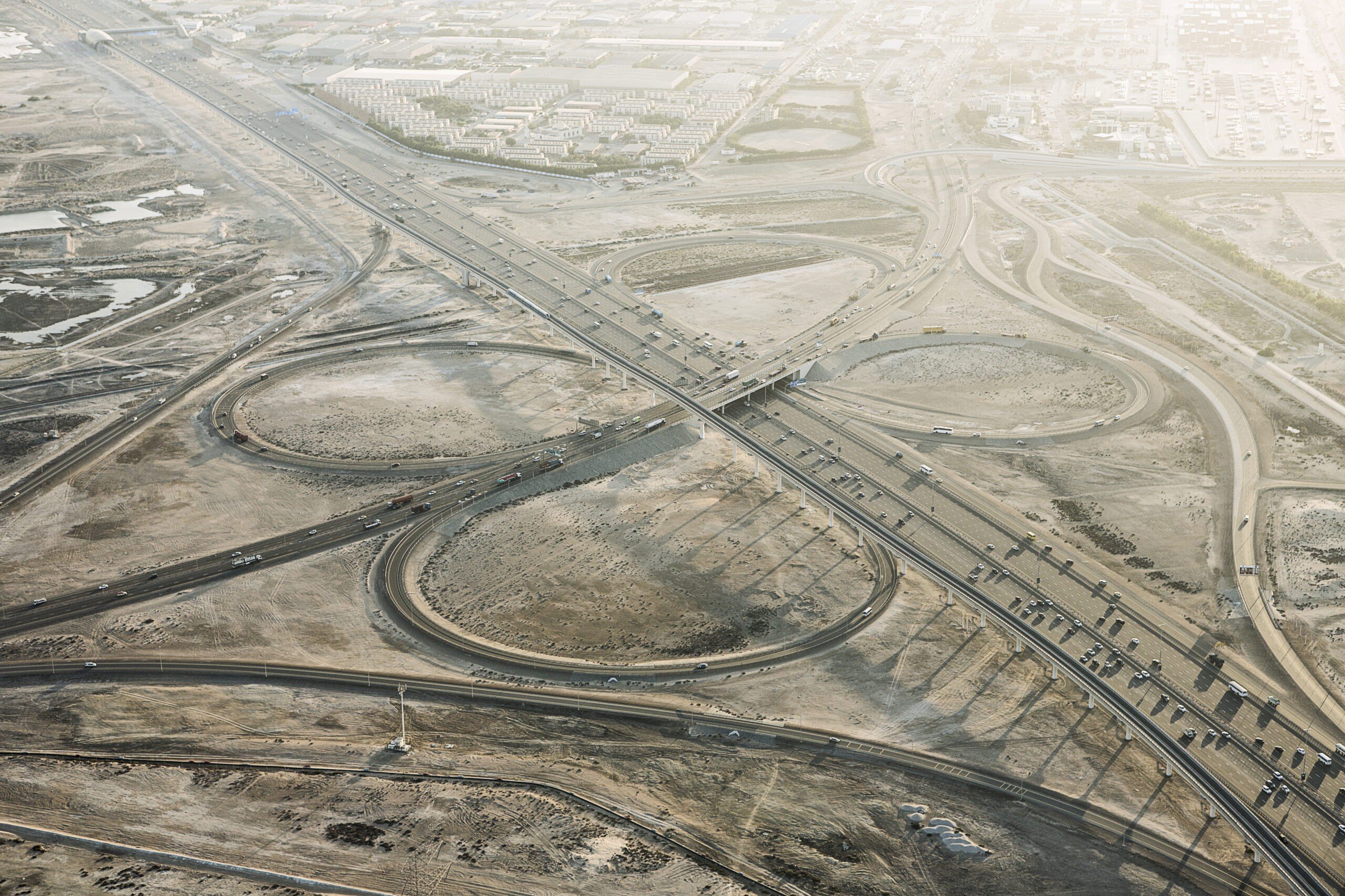 Highway construction, Dubai, United Arab Emirates