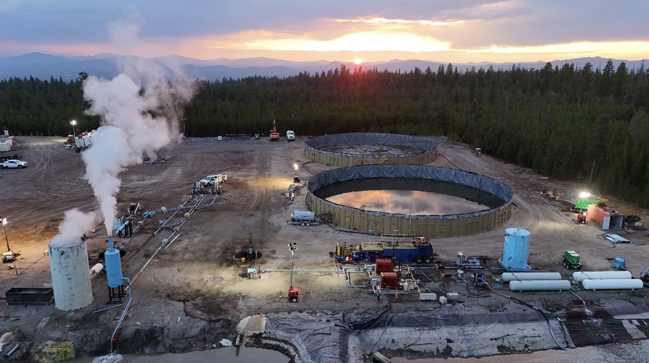 Photo of the Newberry Volcano Project from Mazama Energy