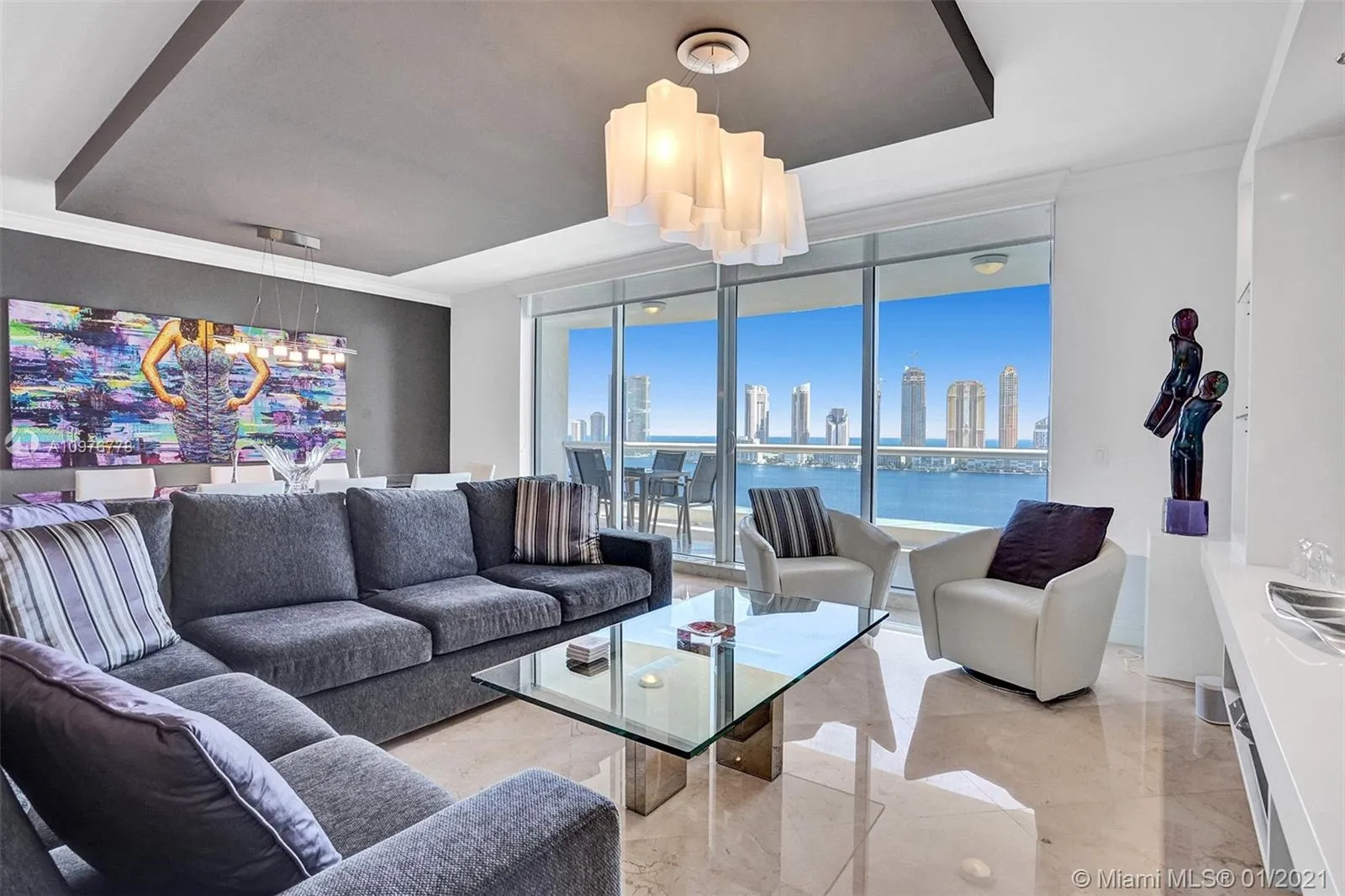 3 bedroom 3 bath for sale at 6000 Island Blvd # 1707, Aventura FL 33160