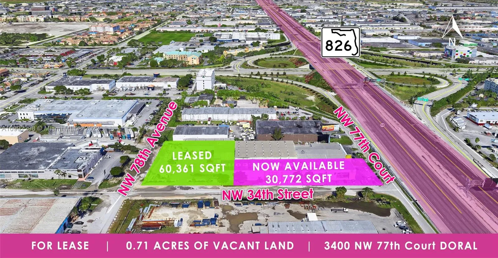 for sale at 3400 NW 77th Ct, Doral FL 33122