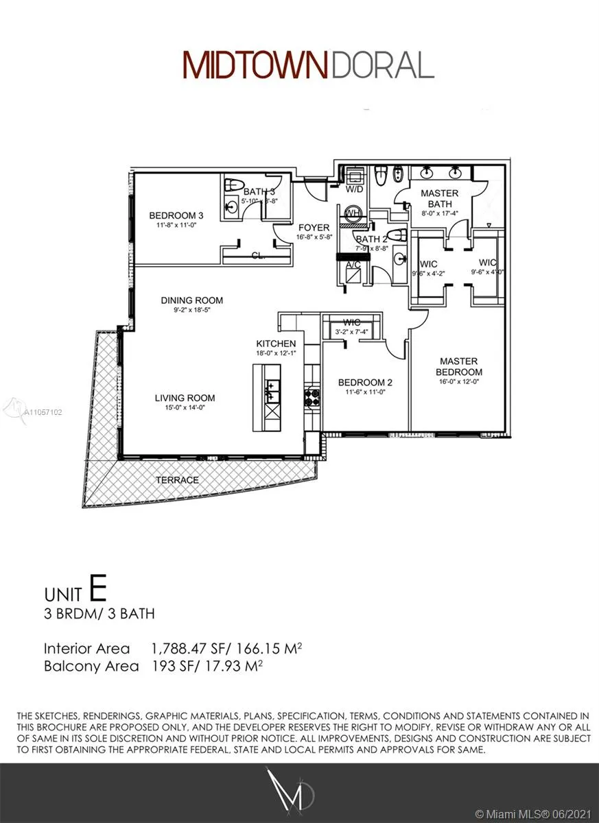 3 bedroom 3 bath for sale at 7751 NW 107th Ave # 504, Doral FL 33178
