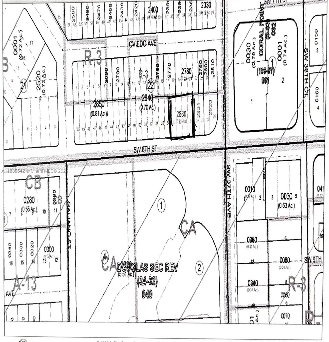 for sale at 3717 SW 8th St, Coral Gables FL 33134