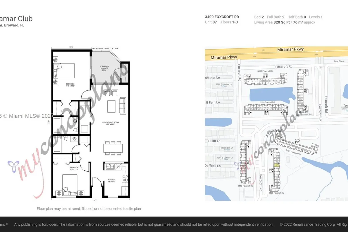3400 Foxcroft Rd # 107, Miramar FL 33025
