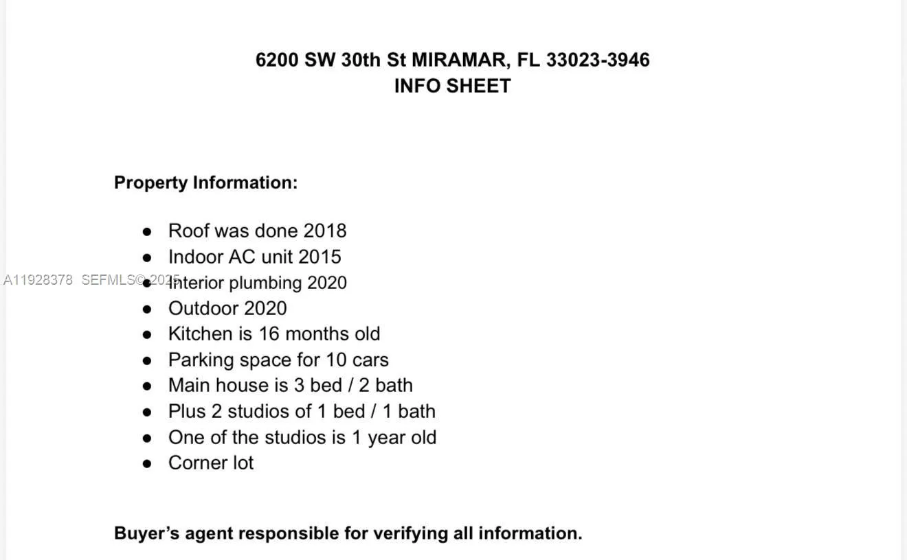 6200 SW 30th St, Miramar FL 33023