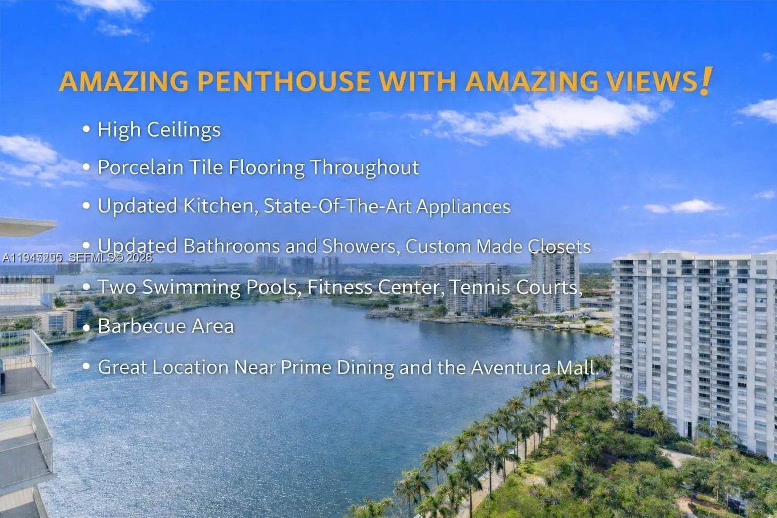 2 bedroom 2 bath for sale at 2851 NE 183rd St # 2214E, Aventura FL 33160
