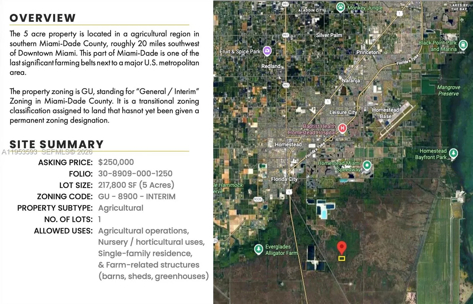 SW Card Sound Rd, Homestead FL 33035