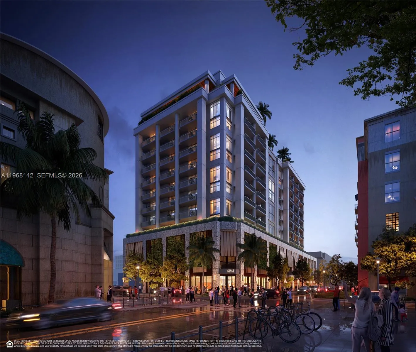 1 bedroom 1 bath for sale at 4241 Aurora St # 605, Coral Gables FL 33146