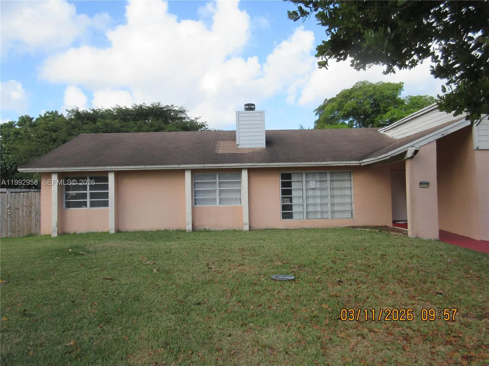 4 bedroom 2 bath for sale at 18420 SW 129th Ave, Miami FL 33177