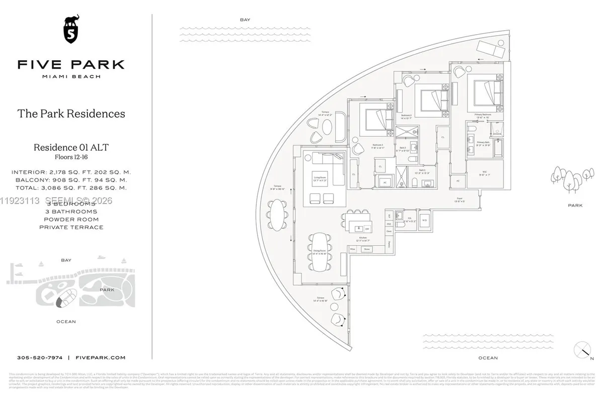 500 Alton Rd # 1601, Miami Beach FL 33139