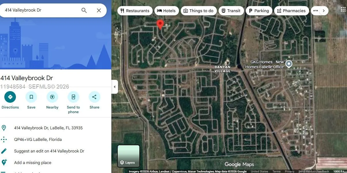 414 Valleybrook Drive, La Belle FL 33935