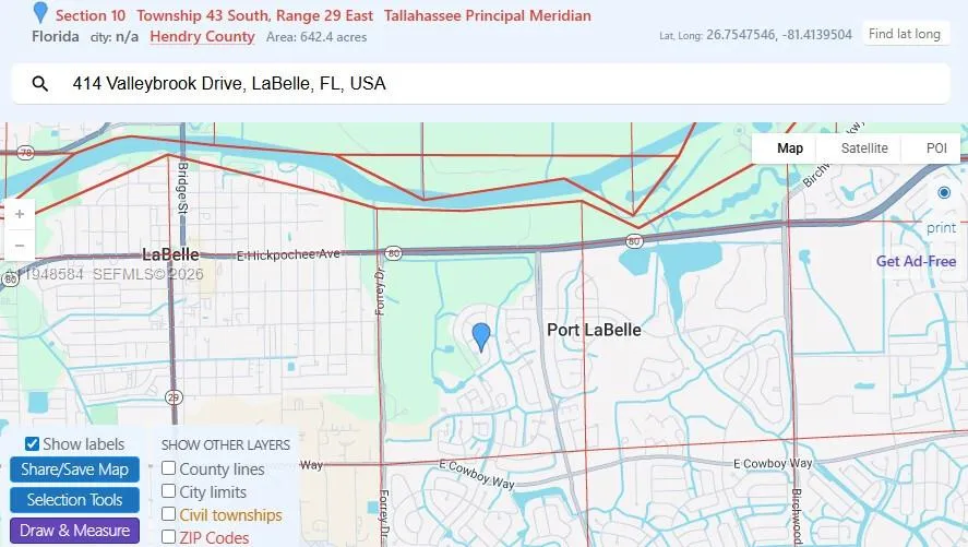 414 Valleybrook Drive, La Belle FL 33935