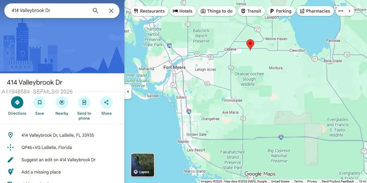 414 Valleybrook Drive, La Belle FL 33935