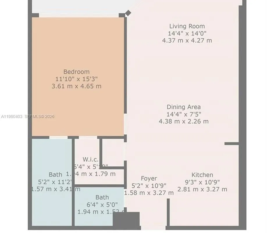 1901 Brickell Ave # B1407, Miami FL 33129