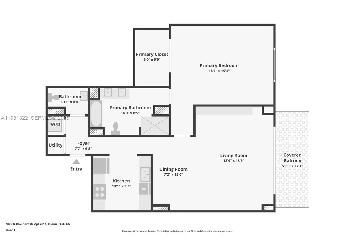 1800 N Bayshore Dr # 2811, Miami FL 33132